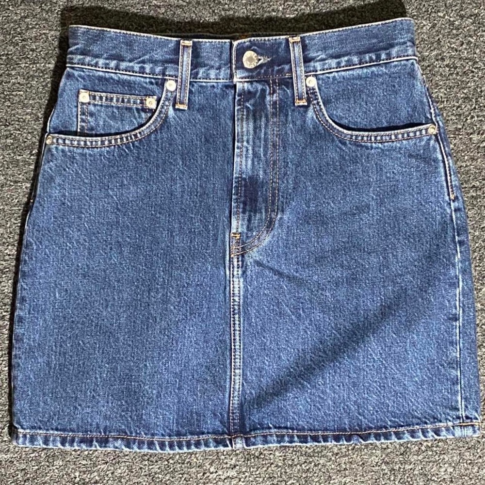 Helmut Lang Denim Mini Skirt